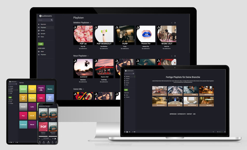 audiorooms webseite